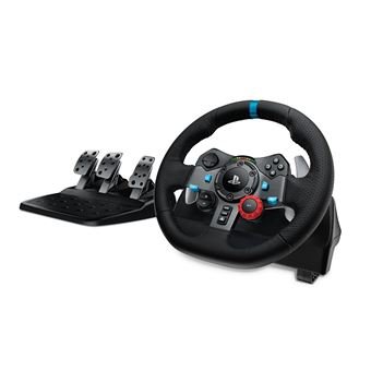 Pack-Volant-et-Pedales-Logitech-G29-Driving-Force-pour-PC-PS3-PS4-Noir